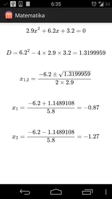 Matematika android App screenshot 2